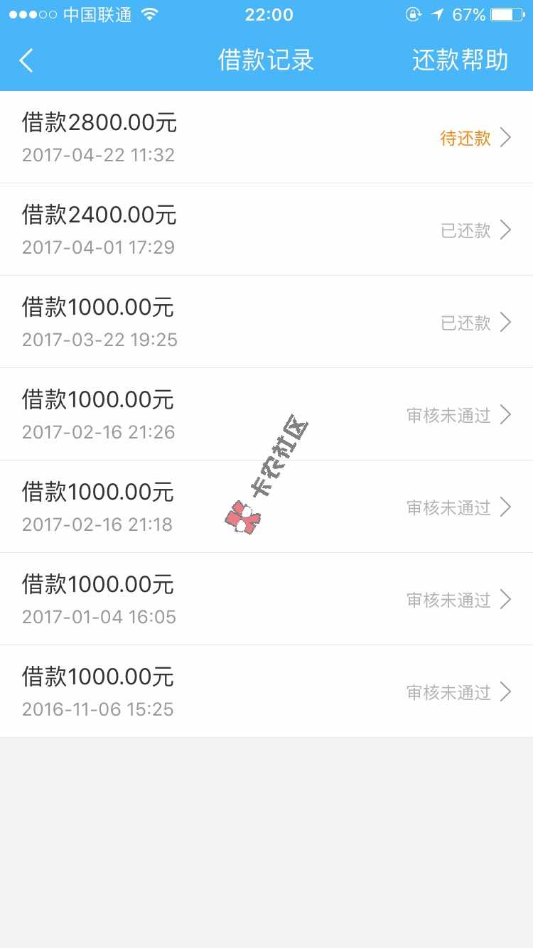 最近几个较火好下款的口子，发出来是让大家67 / 作者:lei829 / 