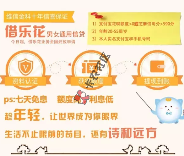 维信旗下 借乐花  申请门槛降低 芝麻分只需590即可9 / 作者:阿珂 / 