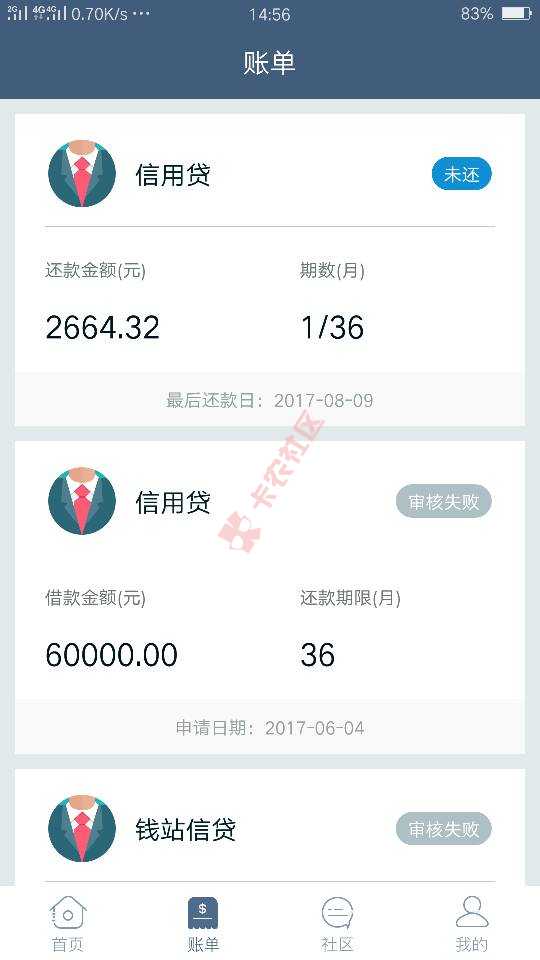 钱站到帐了，稳如狗！没有电审，就申请到通50 / 作者:少年多少年 / 