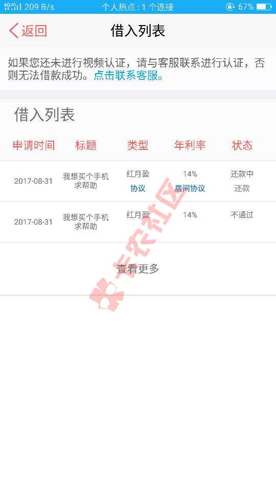 贷贷红 类似于拍拍贷 首次借款3000元 不查不上7 / 作者:687456 / 