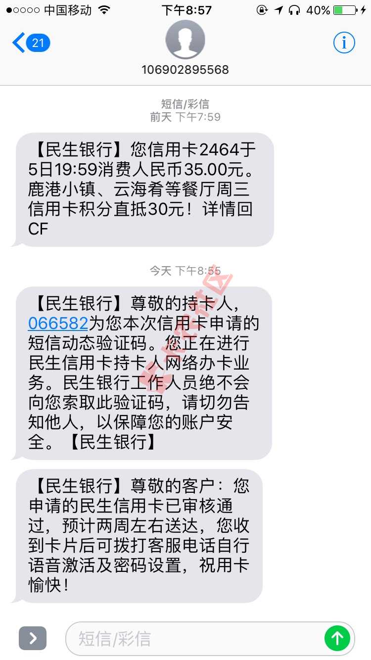 民生小白卡多少额度啊？以前有个3000支13 / 作者:青春不就是一坨s / 