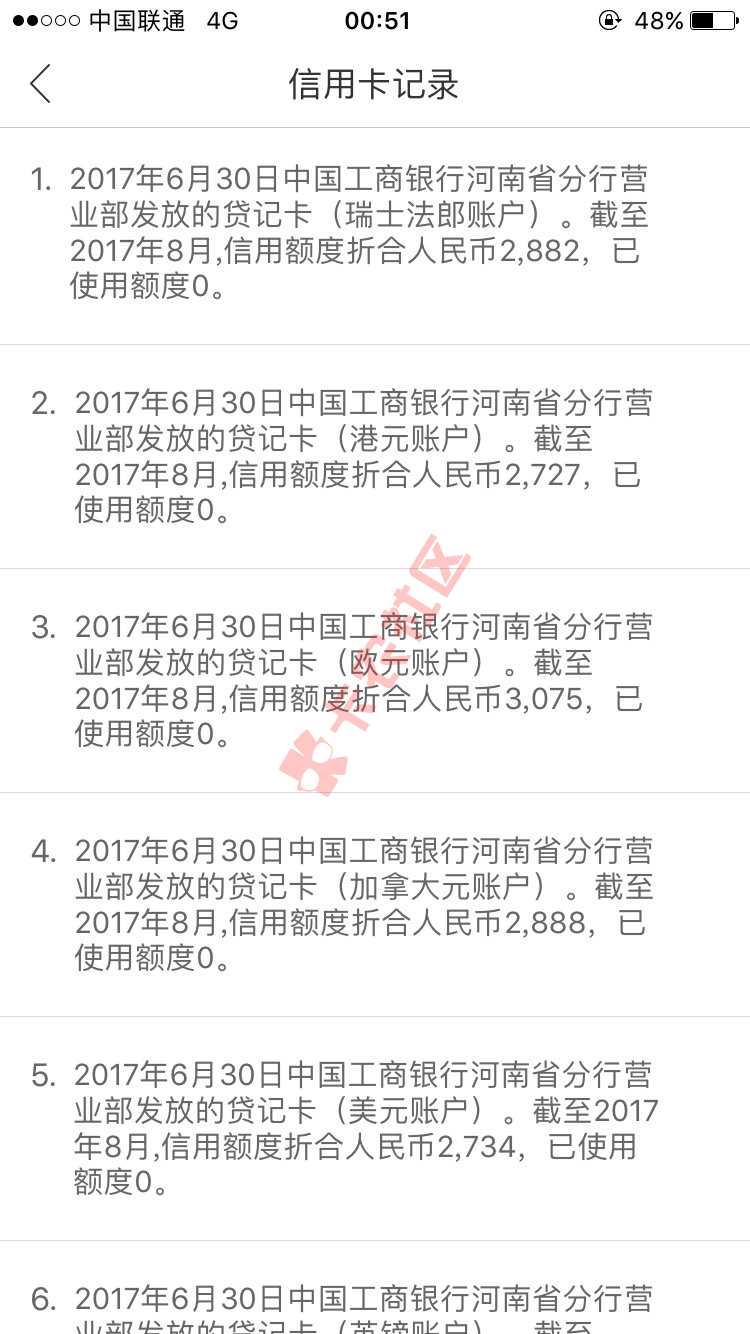 这是什么鬼，我就一张工商的信用卡，征信报100 / 作者:卡卡啦啦啦 / 