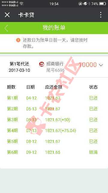 卡卡贷刚才还完了，中途逾期了两次，还能不98 / 作者:贷海无边 / 
