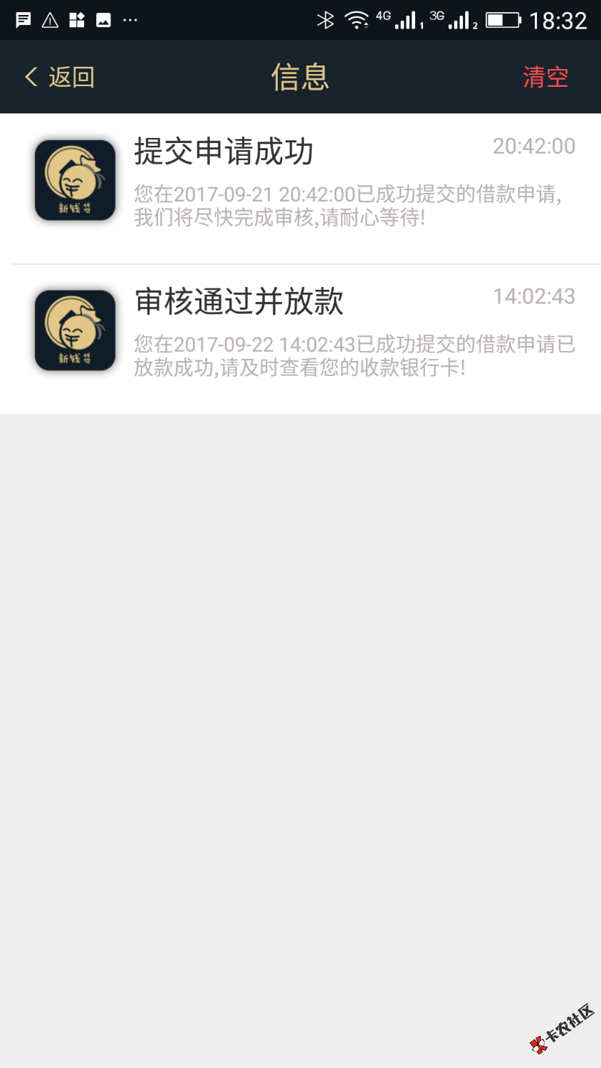 新钱贷，前些天填的资料，一直提交不了，昨晚能提交了，今天审核通过放款 ...93 / 作者:junhao1023 / 