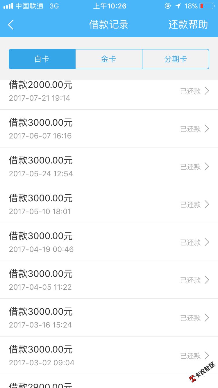 现金白卡套路，用了一年未逾期过一次，你们要还的注意了 ...51 / 作者:_____瞎 / 
