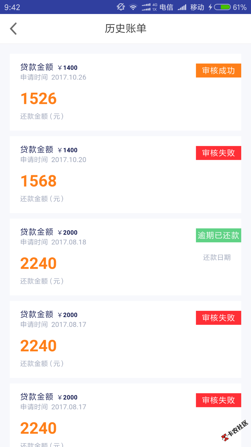 小易贷，手机贷的马甲，之前逾期十二天，之后降额，再申请拒，今天先申请了 ...98 / 作者:盛夏121 / 