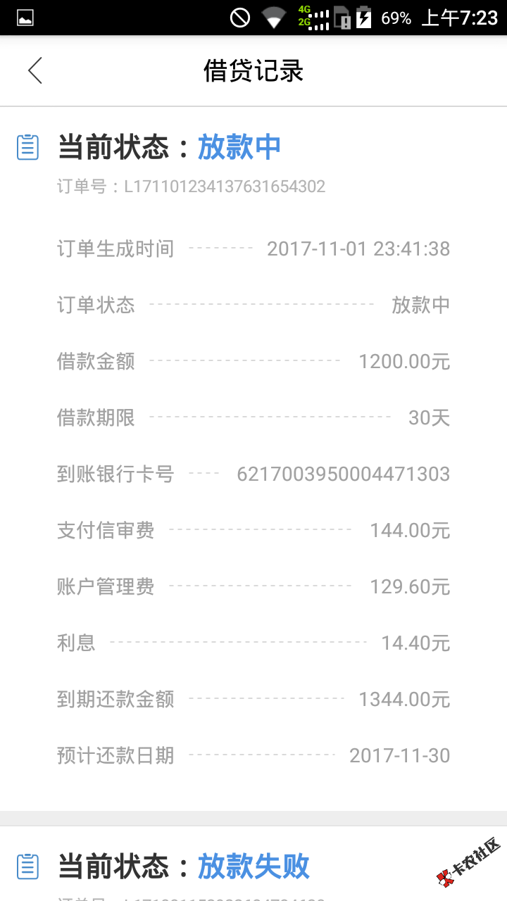 看来有要放款失败了。。我也太倒霉。。555555 / 作者:杨东好 / 