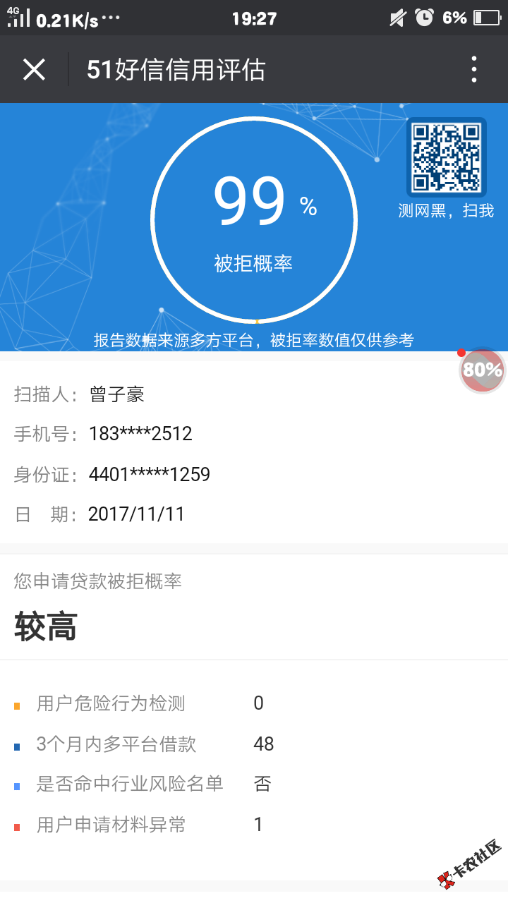 钱多多极速版，我真的在打款了，说说本人的资质，芝麻分551负面3运营商风险 ...22 / 作者:曾子豪 / 