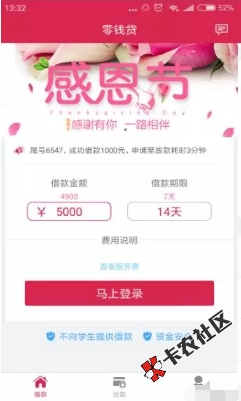 零钱贷 芝麻分口子 最高500054 / 作者:卡农小编 / 