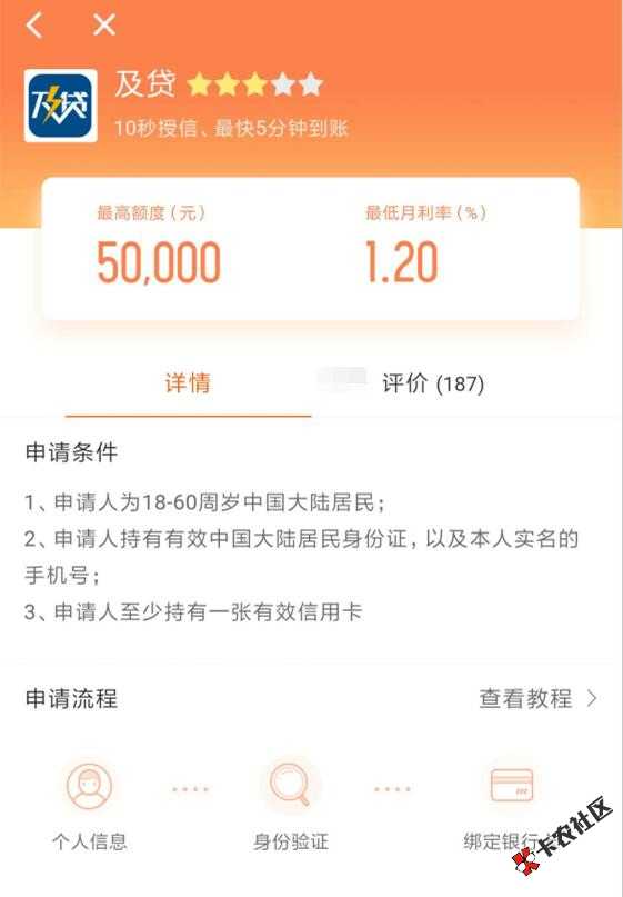 及贷新入口，有信用卡就能申请，人人5000额度10 / 作者:卡农苹果 / 