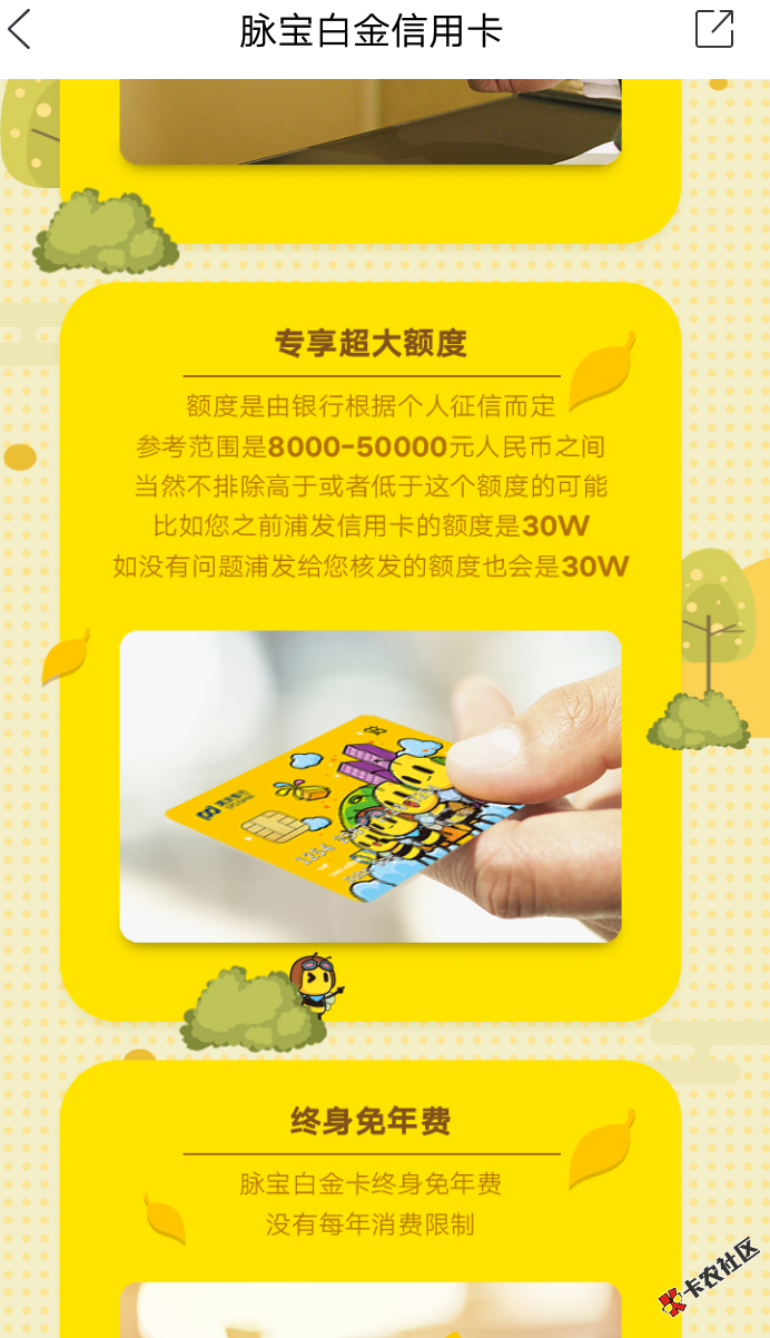 没有浦发信用卡的速度来  通通白金卡 是人就来63 / 作者:心跳多久爱多久 / 