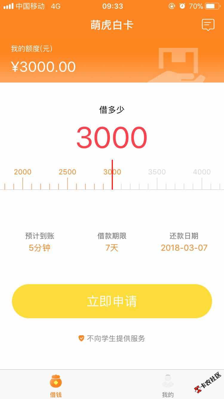 新口子，萌虎白卡，实测已经下款。22 / 作者:低调无法挽留 / 