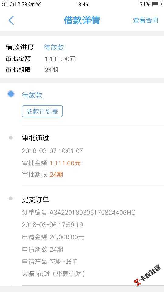 花财复活，再次下款，难得难得，轻易不见一次23 / 作者:A00金融贷款网贷 / 