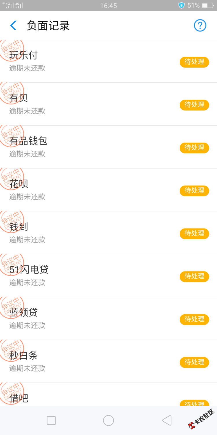 支付宝负面记录，我刚刚打电话申诉，不知道有没有用。 ...33 / 作者:小勇0098 / 