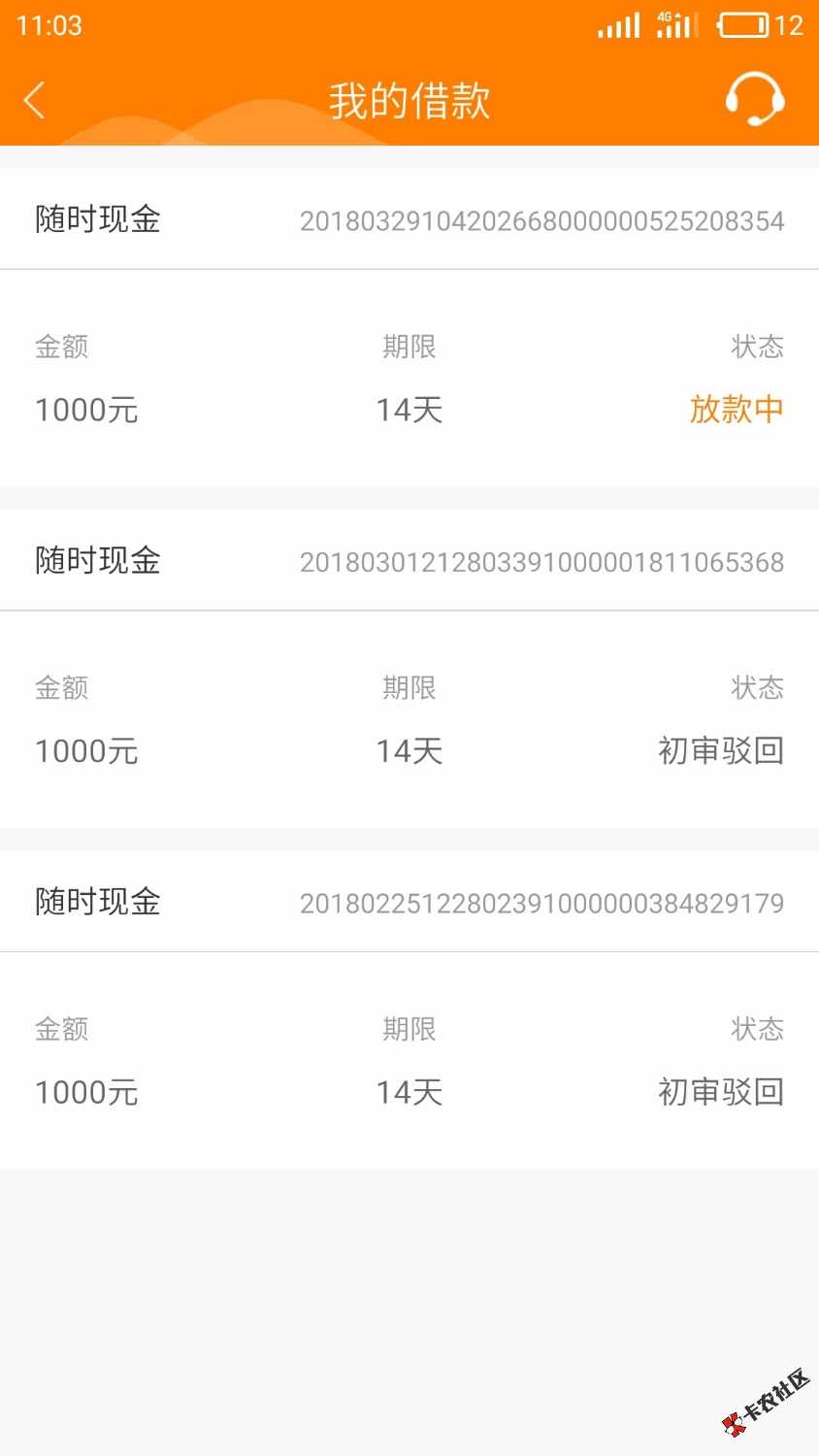 随时现金这个放款审核要多久?有没有审核电话各位老哥。 ...77 / 作者:日子怎么过 / 
