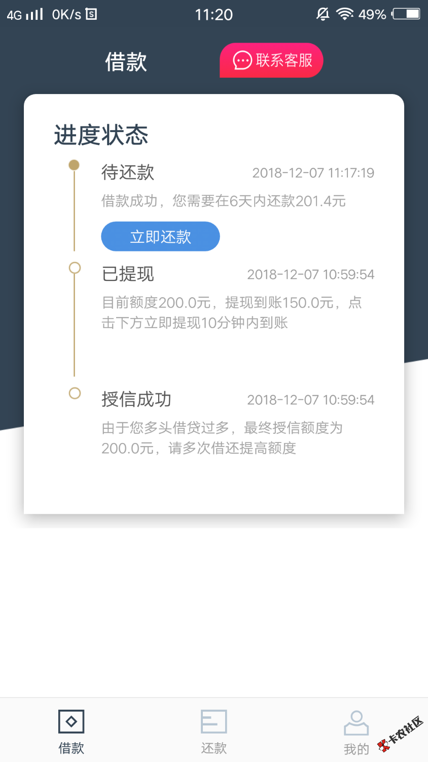 友互帮，套路口子，交176额度200到账150，本皇也会上当，白混了，各位撸友小心了 ...18 / 作者:陌生人9 / 