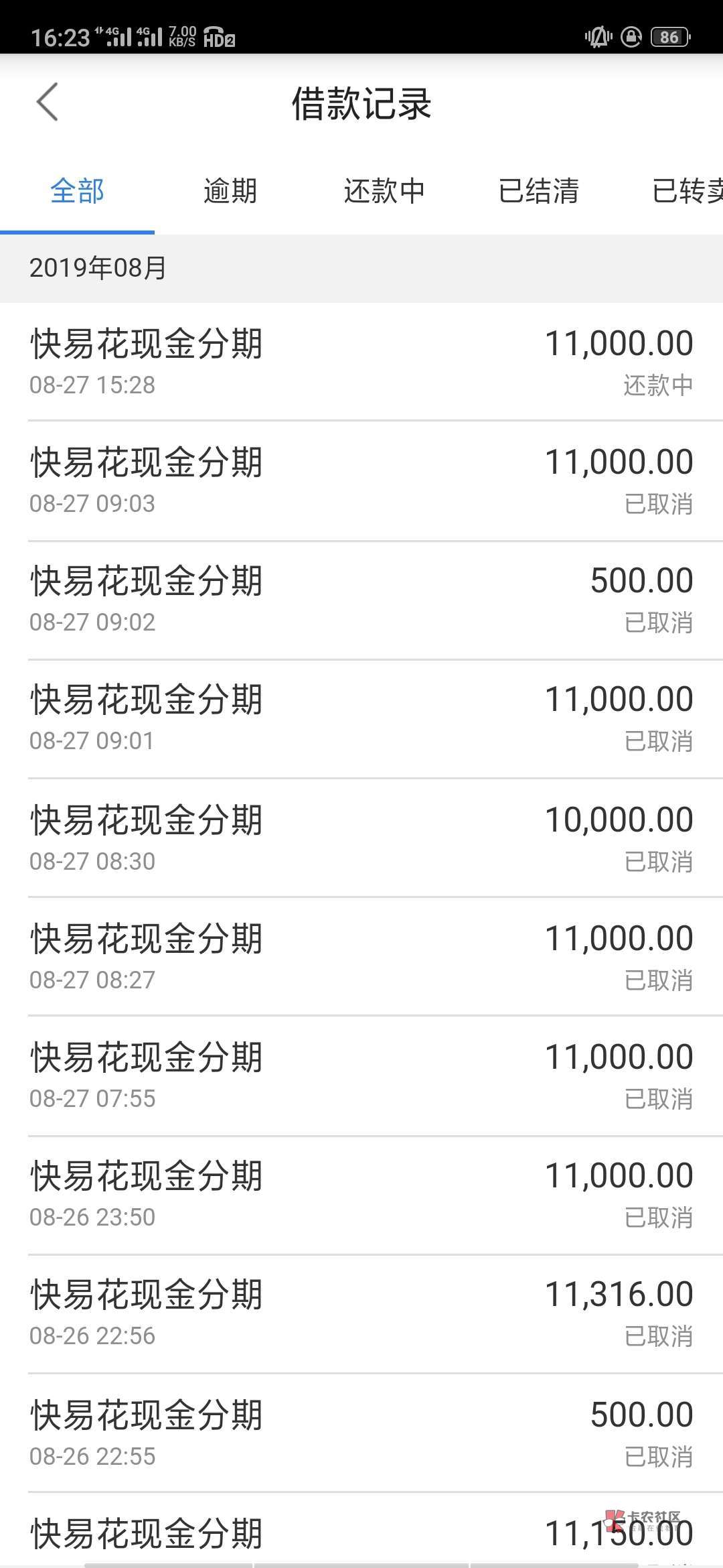 #快易花#近期有下款，额度最高50000，老哥速来~90 / 作者:卡农菲菲 / 