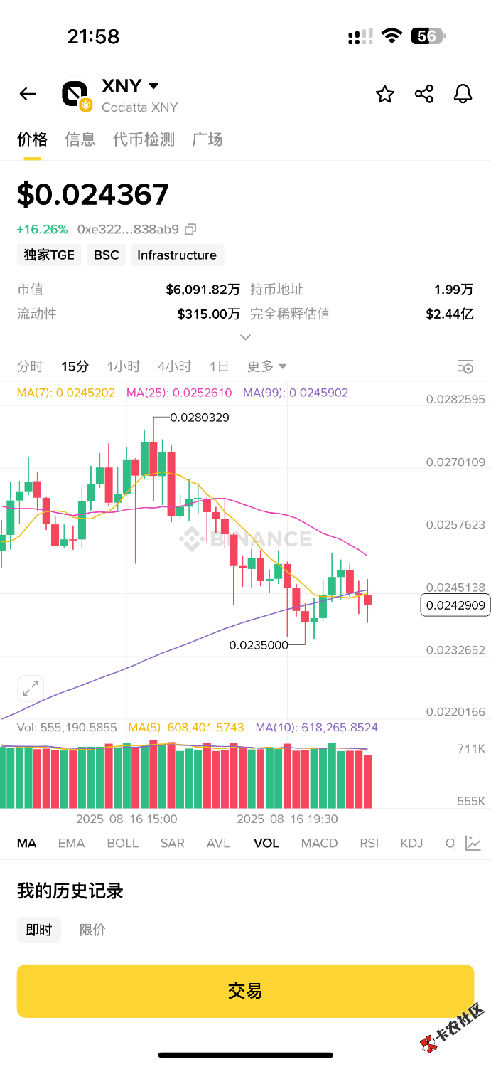 老哥们你们有没有做过币安钱包这个任务17 / 作者:简单墨、 / 