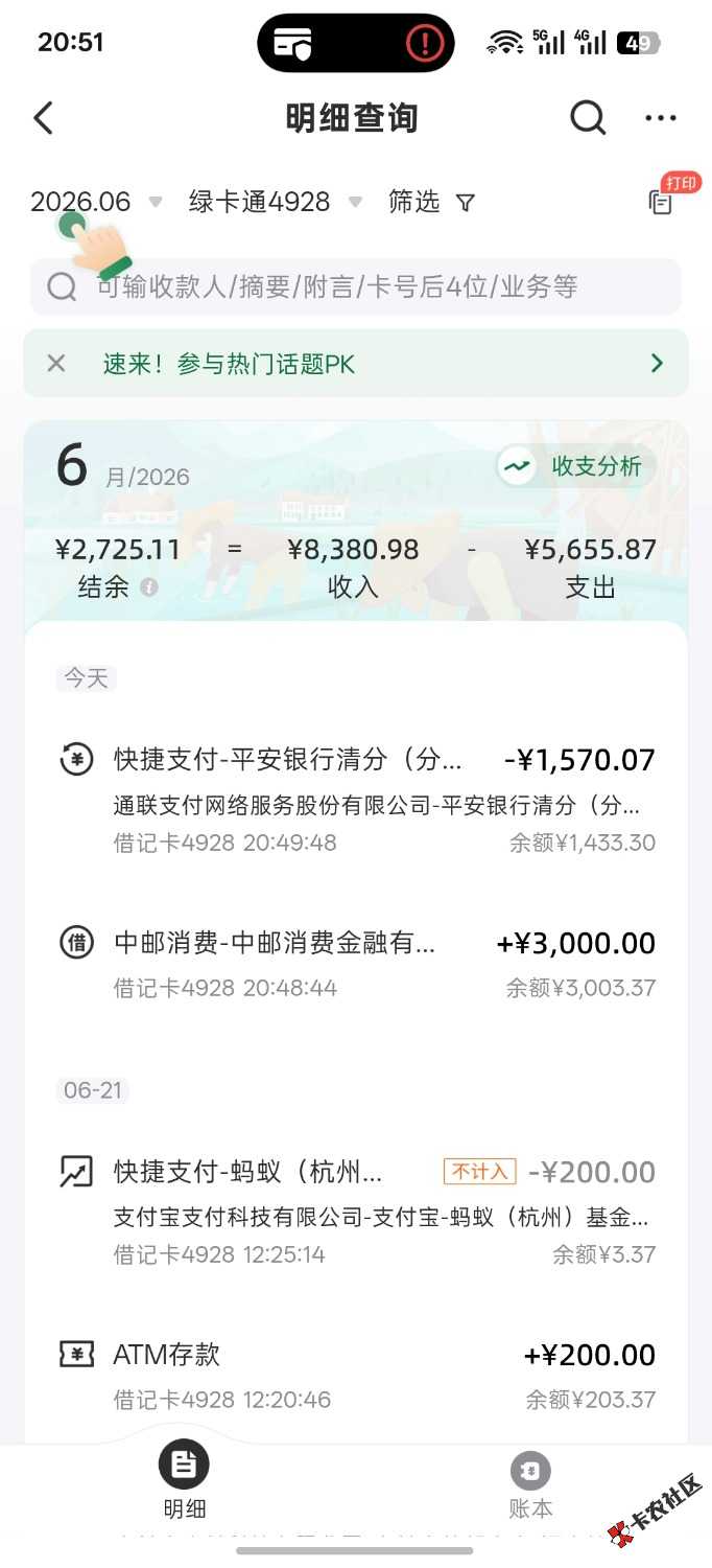 太难了，中邮消金下了300086 / 作者:ACE1 / 